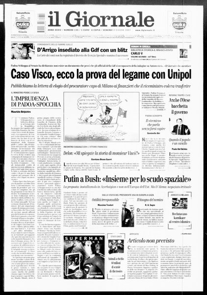 Il giornale : quotidiano del mattino